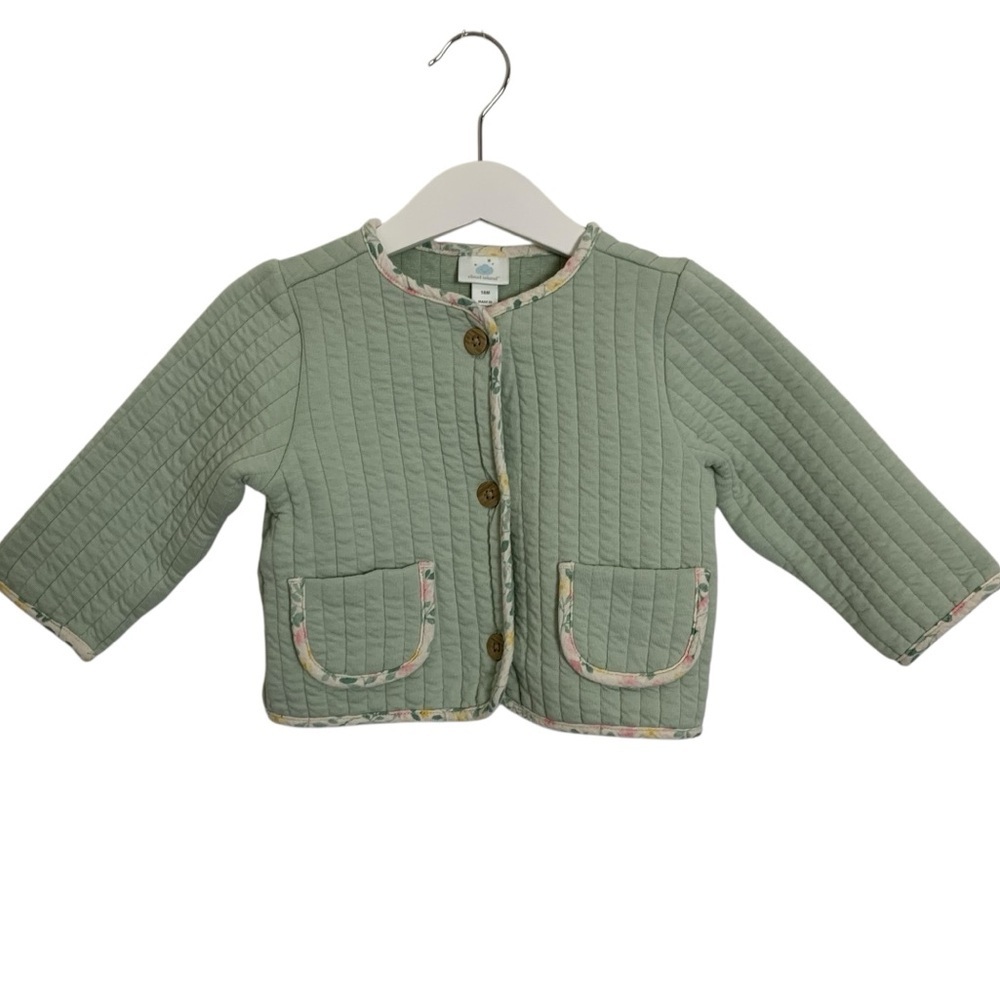 Cloud Island cotton quilted jacket Baby size 18
months Buttons pockets - Picture 3 of 10